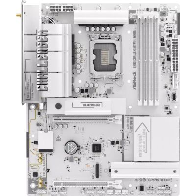 10. ASRock B860 Challenger WiFi Weiß Intel B860 LGA 1851 (Sockel V1) ATX