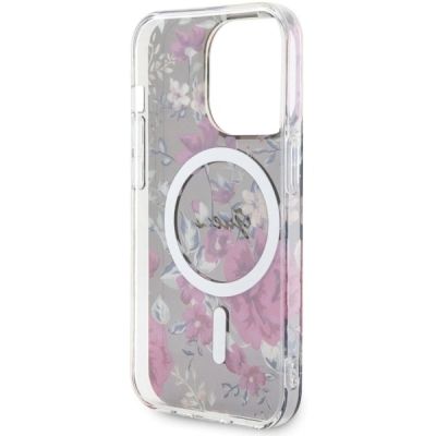 7. Guess GUHMP14LHCFWSA iPhone 14 Pro 6.1" grün/khaki Hardcase Flower MagSafe