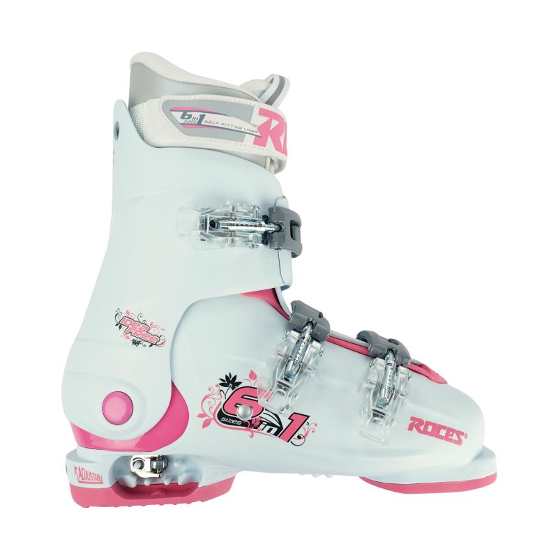 Roces Idea Free Skischuhe weiß und rosa 450492 020