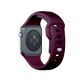 11. 3mk Silikon- Watch für Apple Watch 42 / 44 / 45 / 49 mm – Burgunderrot