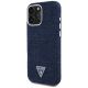 2. Guess Denim Triangle Logo MagSafe iPhone 16 Pro Hülle - Blau