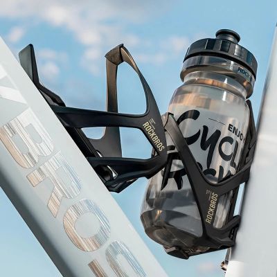 4. Rockbros 310013002 ROAD TO SKY Flaschenhalter mit Reifenheber – Schwarz