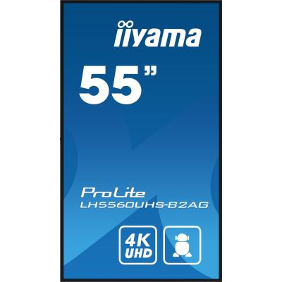 10. iiyama 55" professionelles 4K UHD Digital Signage Display mit erweiterten Steuerungs- und Anschlussmöglichkeiten.
