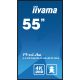 10. iiyama 55" professionelles 4K UHD Digital Signage Display mit erweiterten Steuerungs- und Anschlussmöglichkeiten.