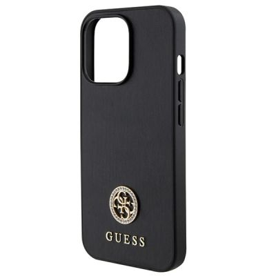 6. Guess Strass Metal Logo iPhone 13 Pro 6.1" Hülle - Schwarz