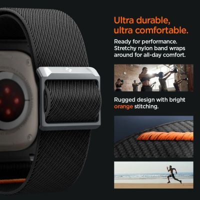 9. Spigen Lite Fit Pro Hülle mit Armband für Apple Watch Ultra 1/2 (49 mm) – mattschwarz