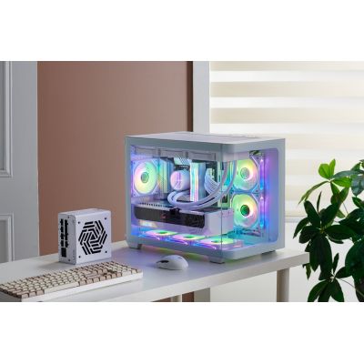 11. FSP Geh Mini S380-WA Micro-ATX/Mini-ITX Gehäuse in Weiß (Einzelhandel)