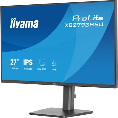 8. iiyama ProLite XB2793HSU-B1 Computermonitor 68,6 cm (27") 1920 x 1080 px Full HD LED Schwarz