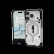 UAG Pathfinder Clear MagSafe Case für iPhone 17 Pro - Weiß und Grau