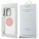 8. Guess IML Metal Colored Circle Classic Logo MagSafe iPhone 16 Pro Hülle - Rosa