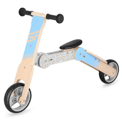 2. Spokey WOO-RIDE MULTI 940906 2-in-1 Laufrad und Kinderroller, blau