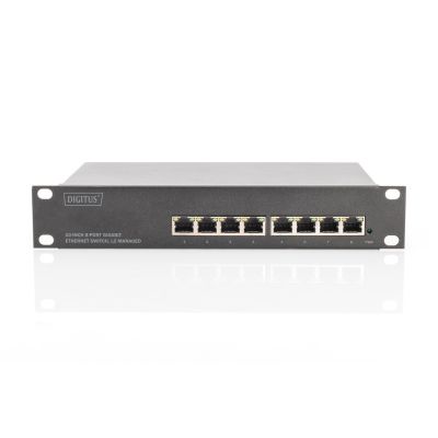 13. Layer-2-verwalteter Netzwerk-Switch 10" 8xRJ45 10/100/1000 Mbit/s