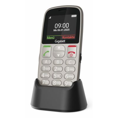 9. Gigaset GL395 5,59 cm (2,2") 90 g Graues Handy für Senioren