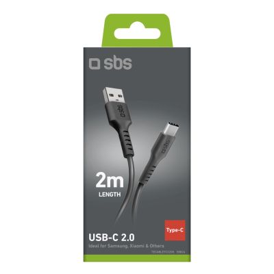 3. SBS TECABLETC220K USB-A - USB-C-Kabel 2 m - Schwarz
