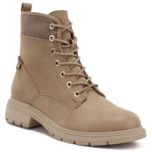 Damen gefütterte beige Stiefeletten M.Daszyński MR2501