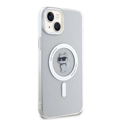 4. Karl Lagerfeld IML Choupette MagSafe Hülle für iPhone 15 Plus – transparent