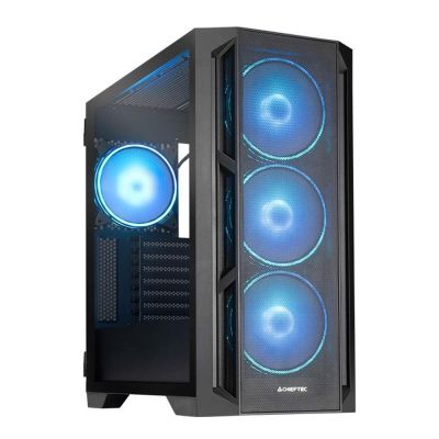 27. Chieftec PC-GA-01B-L-OP APEX LUMO Midi Tower Schwarzes Gehäuse