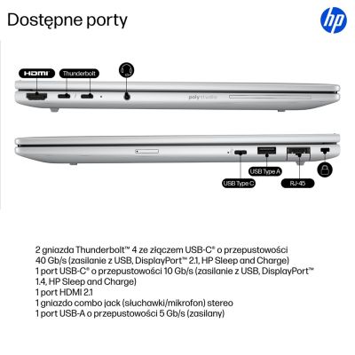 41. HP EliteBook 8 G1i Next Gen AI PC Copilot+ PC Intel Core Ultra 5 228V Laptop 35,6 cm (14") WUXGA 32 GB LPDDR5x-SDRAM 512 GB SSD Wi-Fi 7 (802.11be) Windows 11 Pro Silber