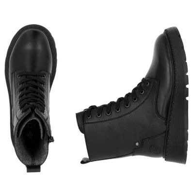 8. Gefütterte Damen-Lederstiefeletten Rieker schwarz 70401-00