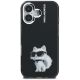 3. Karl Lagerfeld IML Aquarelle Choupette & Logo iPhone 16 Hülle - Schwarz