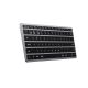 2. Satechi Slim X1 Tastatur – Bluetooth-Tastatur für bis zu drei USB-C-Geräte, US (Space Gray)
