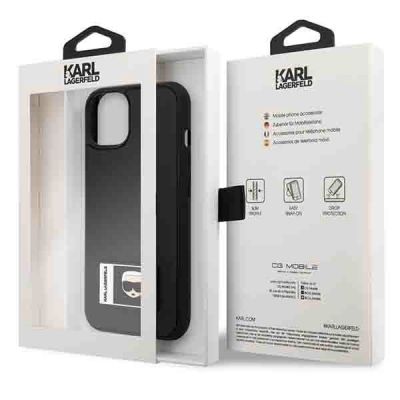 8. Karl Lagerfeld Ikonik Patch Case für iPhone 13 - Schwarz