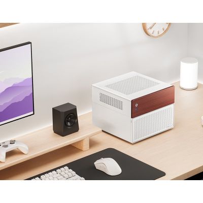 4. Jonsbo N4 WHITE Micro Tower Computer Security & Holders White
