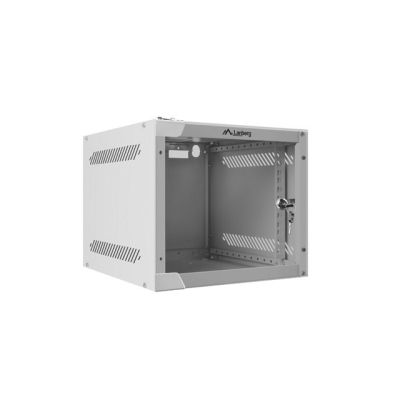 Lanberg WF10-2304-10S Rack-Schrank (4 HE; 240 mm / 280 mm / 310 mm; Wandmontage; Glas; 10"; Grau)