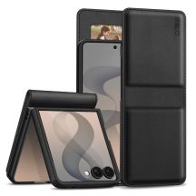 Tech-Protect Brieftaschenhülle für Samsung Galaxy Z Flip 8 - Schwarz