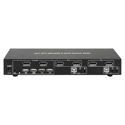 9. TECHLY KVM-Switch DisplayPort/USB 2x1 Dual HE