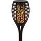 15. Solar-Taschenlampe mit tanzenden Flammen, 3-in-1, 10 x 10 x 86 cm, 12 LEDs