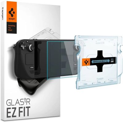 Spigen Glas.tR EZ Fit gehärtetes Glas für Steam Deck