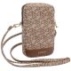 3. Guess Zip GCube Bottom Stripe Handytasche – braun