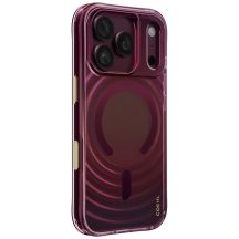 Uniq Coehl Vela Magnetische Ladehülle für iPhone 18 Pro / 17 Pro – Burgunderrot