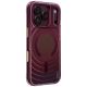 Uniq Coehl Vela Magnetische Ladehülle für iPhone 18 Pro / 17 Pro – Burgunderrot