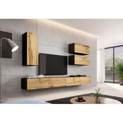 6. TV-Schrank VIGO '140' 30/140/40 schwarz/wotan Eiche