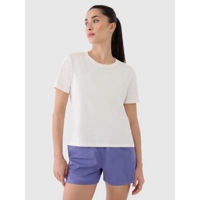 2. Schnelltrocknendes Oversize-Trainings-T-Shirt für Damen 4F 4FRSS25TFTSF1236-11S