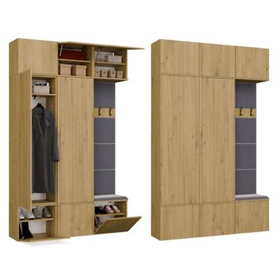 4. Garderobe HAGA III 2SZ1W ARTISAN