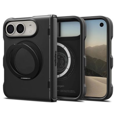 2. Spigen Slim Armor Pro S Magsafe Hülle für iPhone Duo – Schwarz