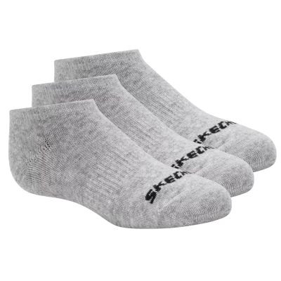 3. Skechers 3er-Pack Unisex Non Terry No Show S114041-020 Grau 39-42