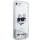 4. Karl Lagerfeld KLHCI8LNHCCS iPhone 7/8/ SE 2020/2022 Silber/Silber Hardcase Glitter Choupette Head