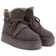 4. Damen-Plateau-Ankle-Boots aus braunem Wildleder von Big Star (UU274314)