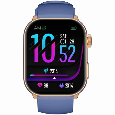 5. GRAVITY GT28-8 Damen-Smartwatch-Armband + Armband Roségold Marineblau