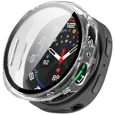 7. Tech-Protect Schutzhülle (2er-Pack) für Samsung Galaxy Watch 40 mm – Transparent, matt schwarz