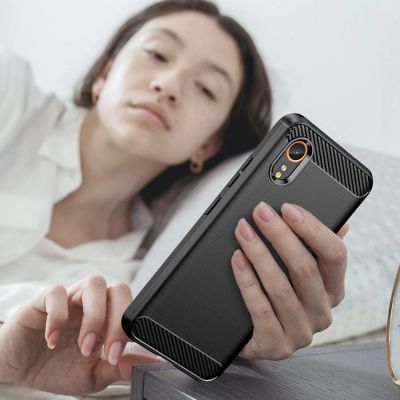 8. Tech-Protect TPUCarbon-Hülle für Samsung Galaxy XCover 7 - Schwarz