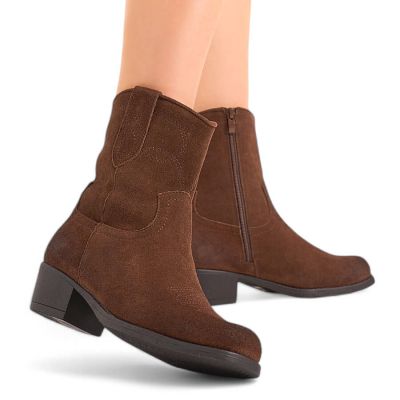 12. Braune Damen-Cowboystiefel aus Leder, Sergio Leone BT284-S