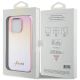 8. Guess Saffiano Iridescent Script Hülle für iPhone 15 Pro – Rosa
