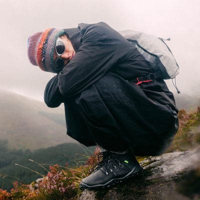 8. Vivobarefoot MAGNA FOREST ESC WOMENS OBSIDIAN/LIME minimalistische Wanderschuhe (209082-02)