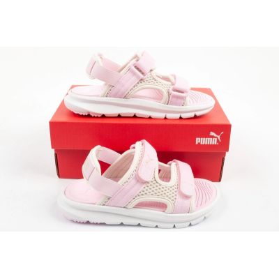 6. Puma Evolve Kindersandalen, rosa, bequem, leicht, mit Klettverschluss