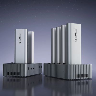 4. Orico IT48N-C 4-Disk-Dockingstation mit M.2 NVME-Klonfunktion - Grau